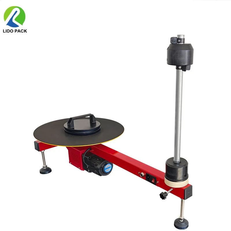 high efficient pallet stretch film wrapping machine for carton box packing shrink wrap manual & electric pallet wrapper