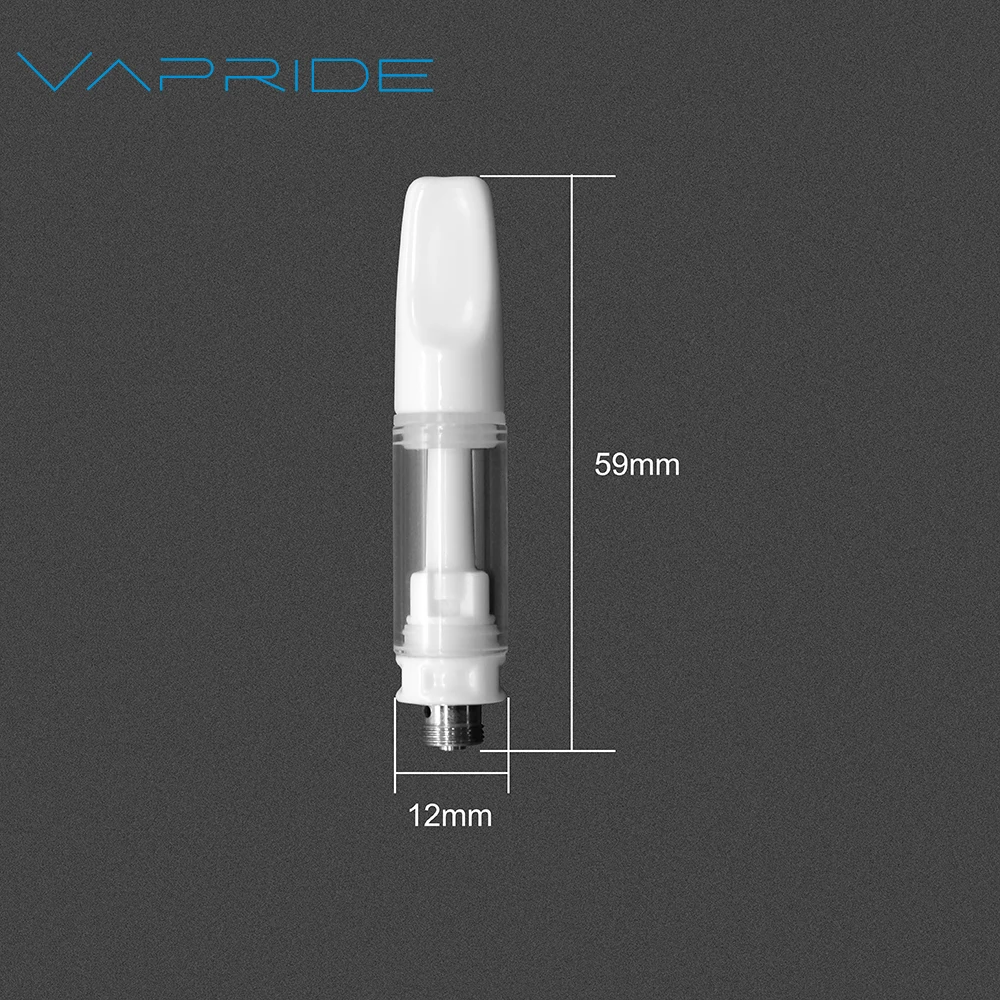 High quality 510 vape cartridge 0.8ml glass tank vaporizer 2022 full ceramic vape pod
