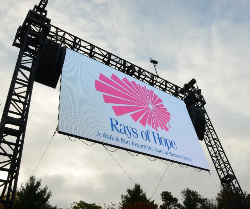 For Booth Black Truss Led Screen Led Video Wall Support Ground Truss Structure