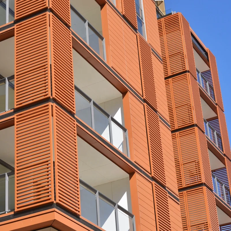 
Aluminium Sun Shutters Outdoor Sun Shade Sliding Louver Windows 