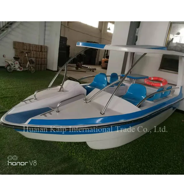 Best Rental Business Leisure Boat With Family Electric Fiberglass Boats For Park Vintage Electric Car Boat