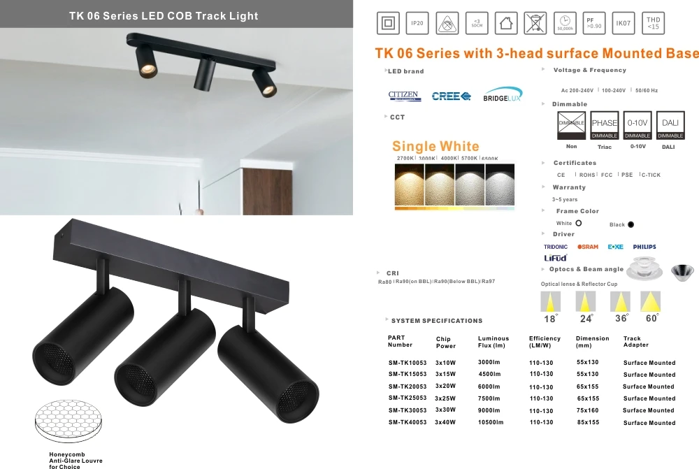 retail track light