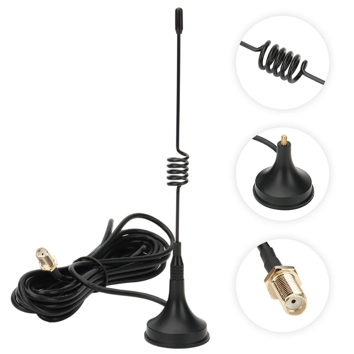 Baofeng Mini Car Antenna with Magnet VHF UHF 144/430MHz Radio Antenna for BAOFENG UV-5R UV-82 888S UV-10R Walkie Talkie