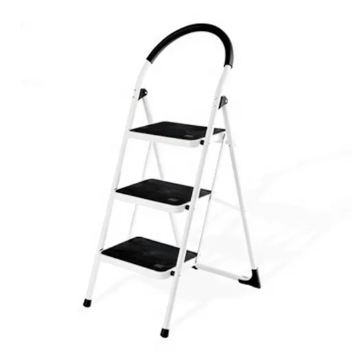 3step steel folding step ladder fold up stairs en131