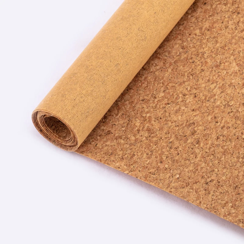 Hot Sale Cork TPE Yoga Mat Material Cork Fabric Natural Portugal Cork Leather
