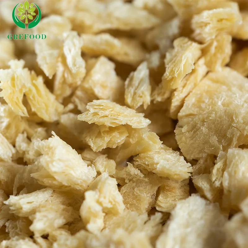 Textured Soy Protein Customized Non-GMO for vegetarians High rehydration rate as sausage Meatball with HALAL/Kosher Certified