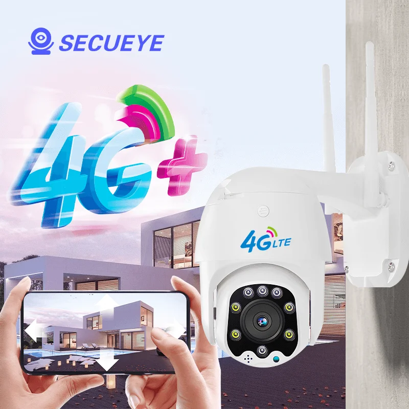 5mp 5X optical zoom Auto Tracking Security outdoor Camera cctv Ptz 4g Camera