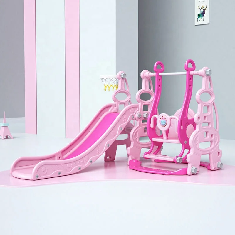 Children Slide and Swing Combination kids Indoor Playground Kindergarten Baby Outdoor Plastic Multifunctional Slide Swing Toys