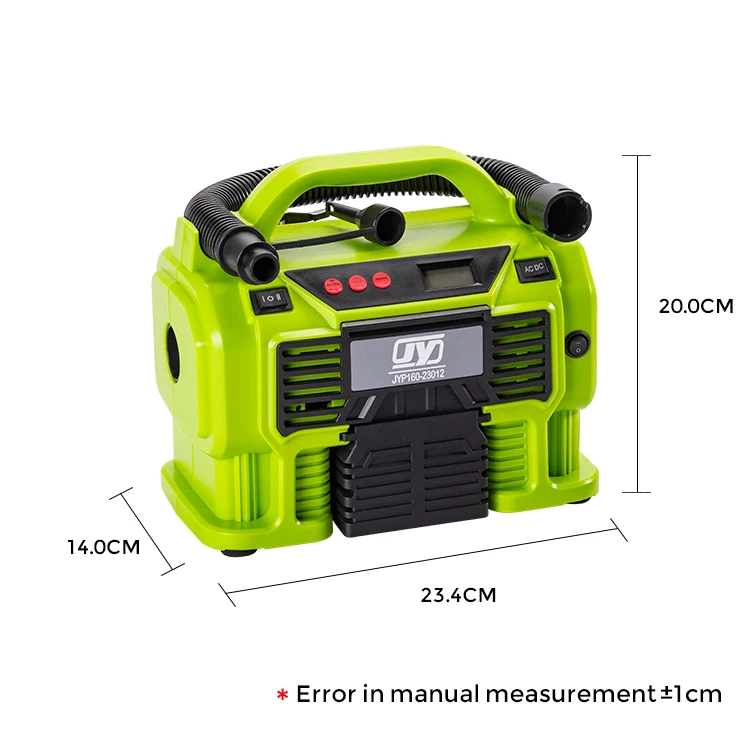12v DC and Household AC 110v 120v 220v 230v Digital Electric Tire Pump for Car Tires, Car air compressor