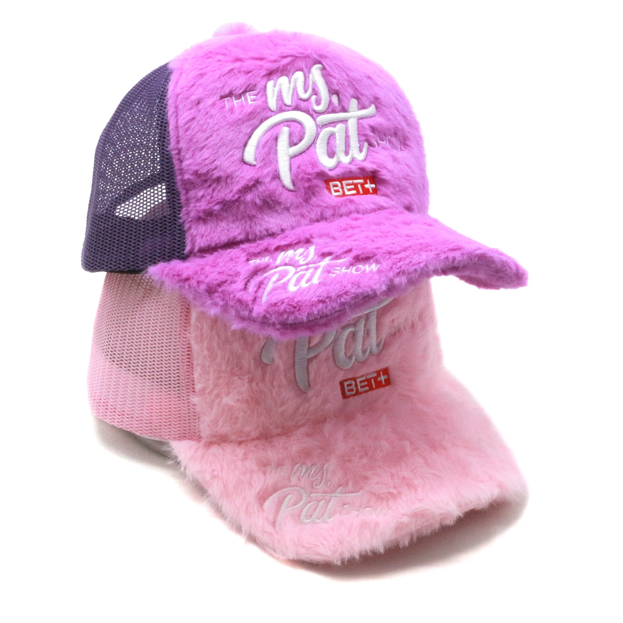 wholesale 5 panel embroidery logo rabbit hair flurry velvet trucker hats mesh cap with custom logo