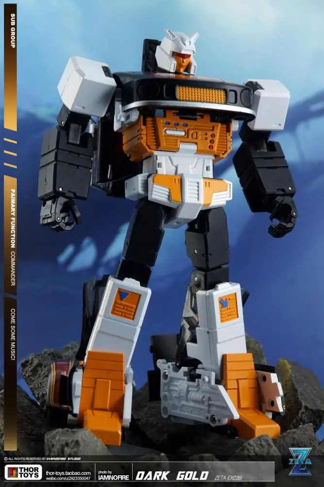 New Transformation Zeta toys ZETA EX-03B DarkGold MP Stepper Figure In Stock Cheap Shipping Fee