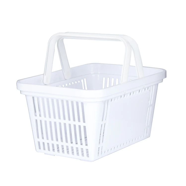Customized multifunctional shopping basket supermarket shopping plastic portable basket