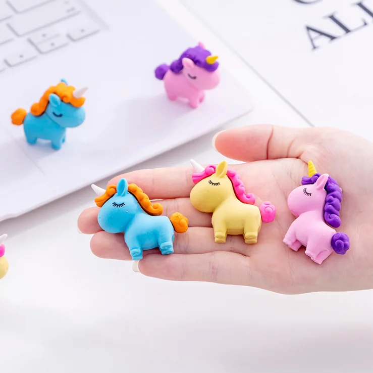 Fat Unicorn Creative Eraser  Pencil Eraser Cartoon Eraser Wholesale Student Prize Creative Stationery