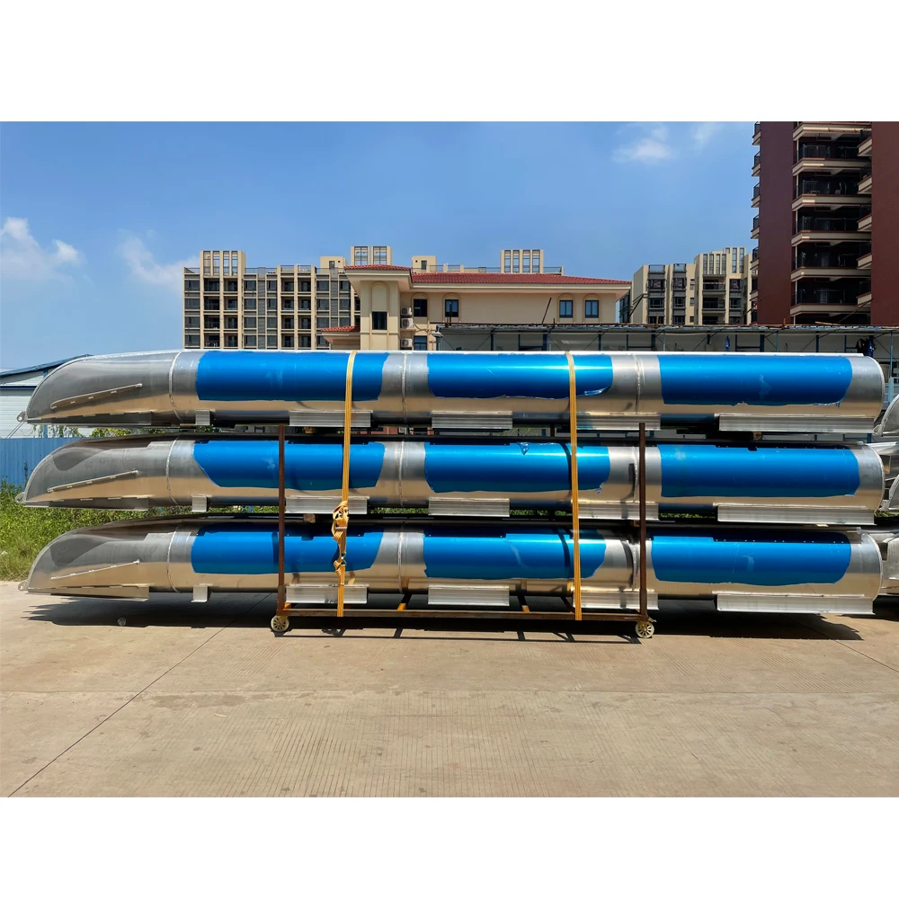 high strength aluminum floating pontoons tube hull for pontoon boat