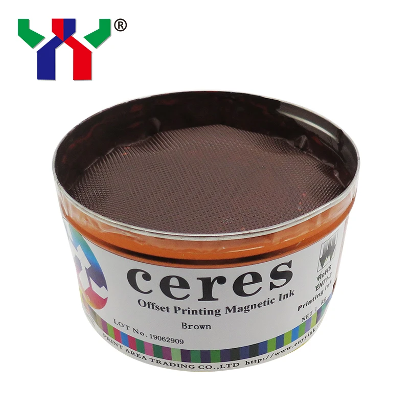 
Very good quality security ink,offset magnetic ink,color brown 