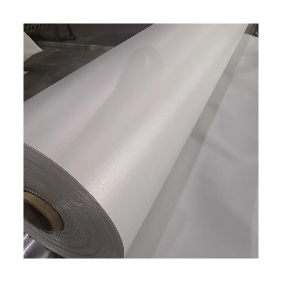 Hot Laminated PVC Tarpaulin Matte 610GSM 1300D*1300D 12*12 1.92*200M/R with B1 FR and Anti-static Used for Ventilation