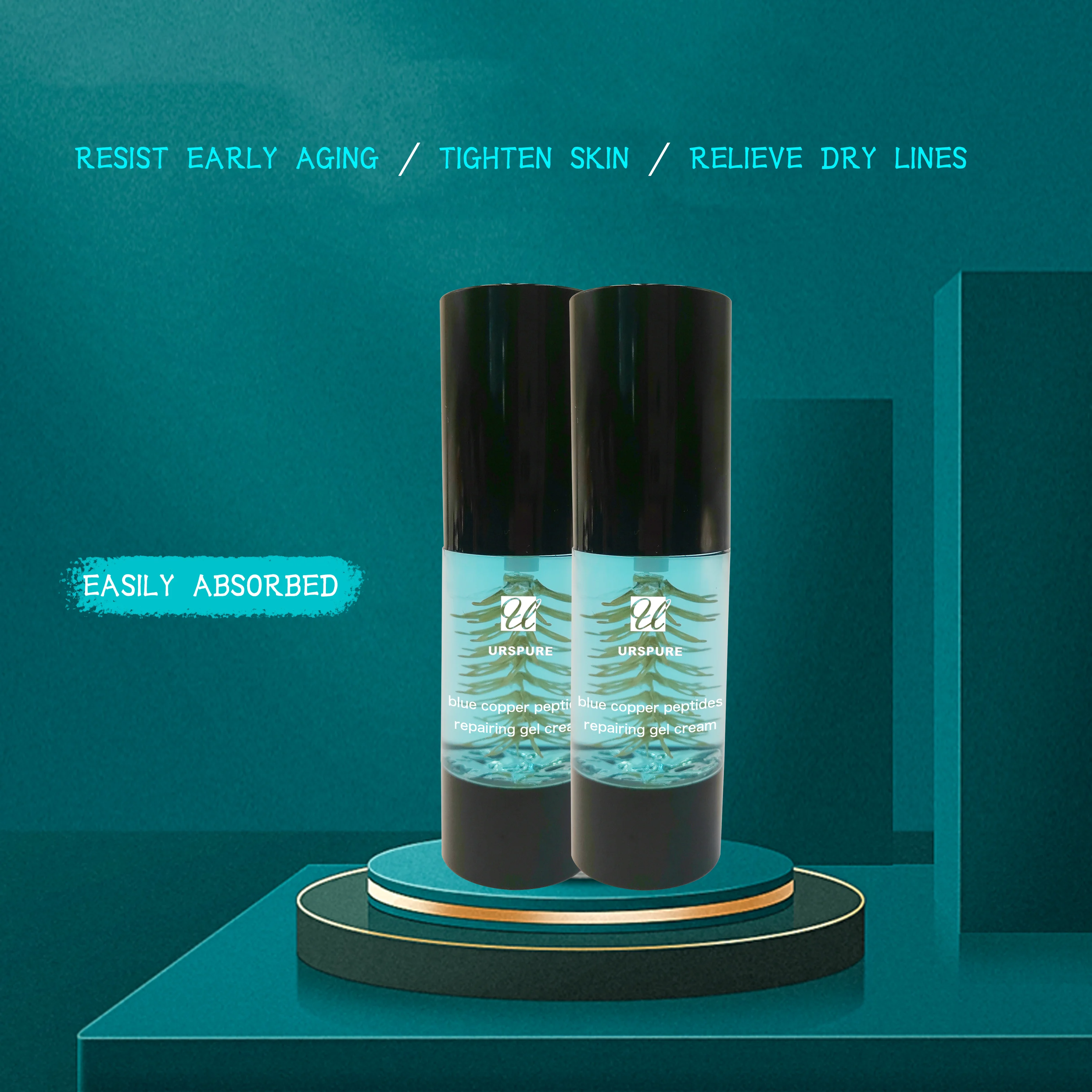 OEM anti Acne remove scar  and moisturizing  Blue copper peptide  repairing gel cream