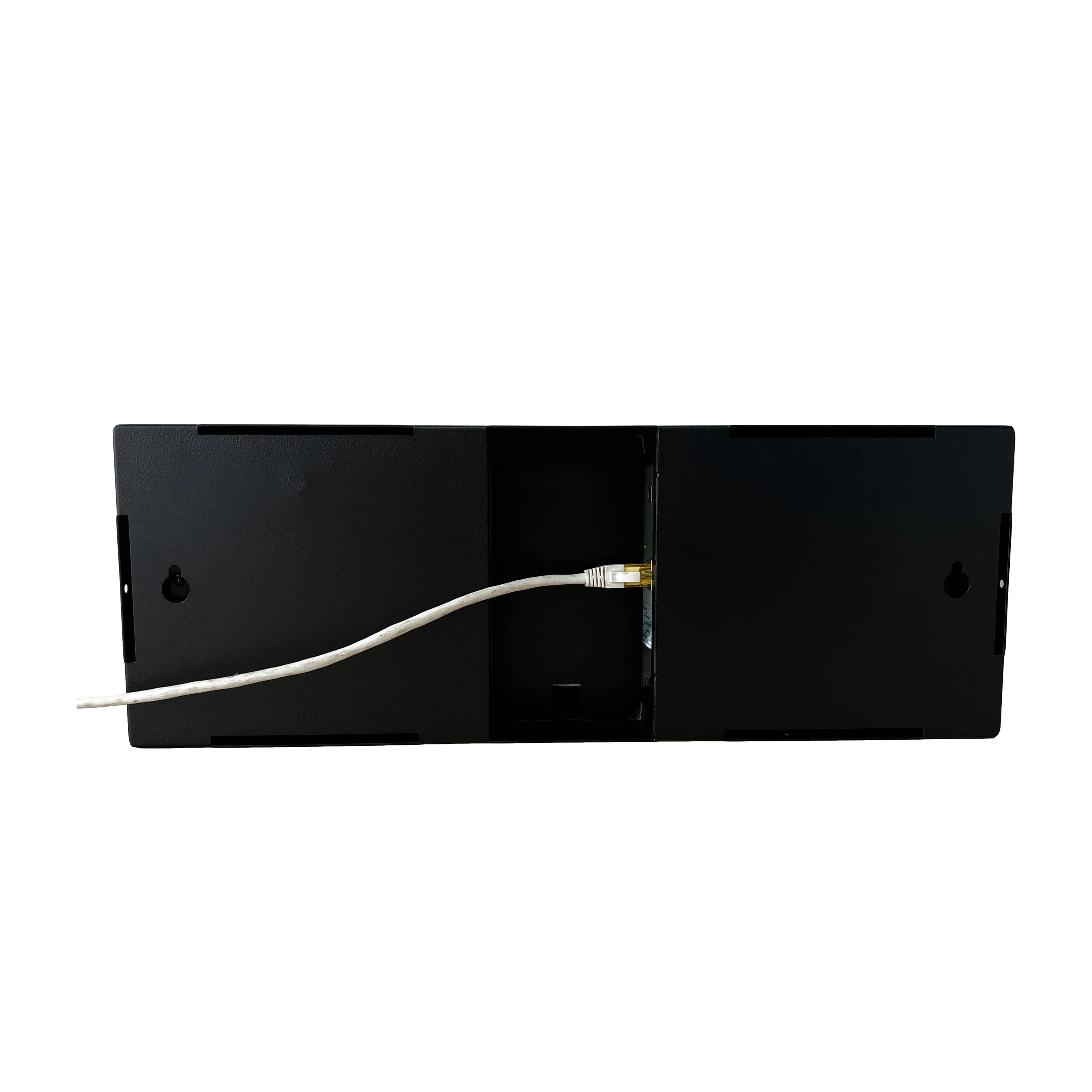 Сетевые синхронизированные часы NTP PoE 4 дюйма x 6 цифр черный металлический