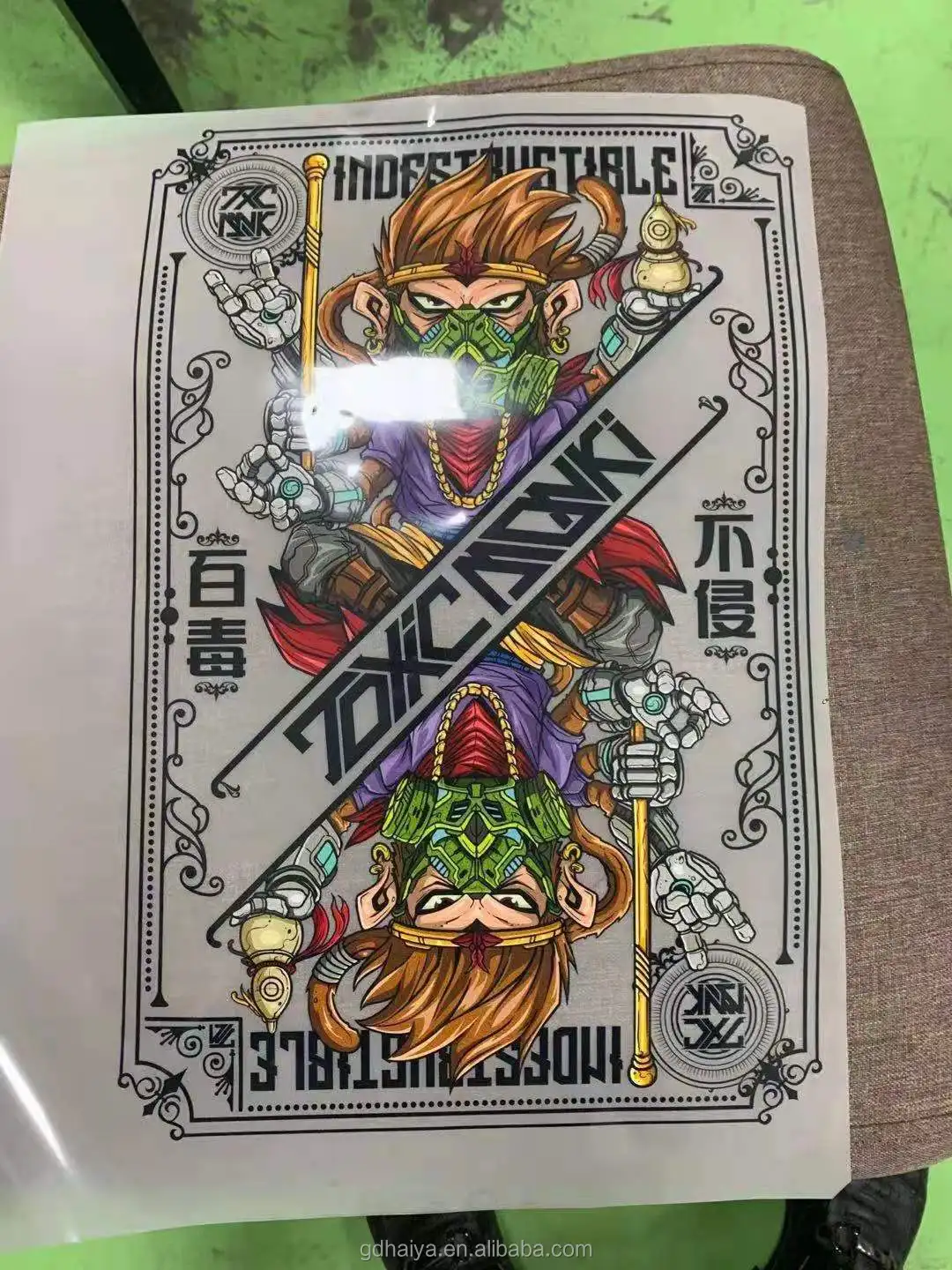  Холодный пилинг ПЭТ пленка для струйного принтера на футболке ткани одежды