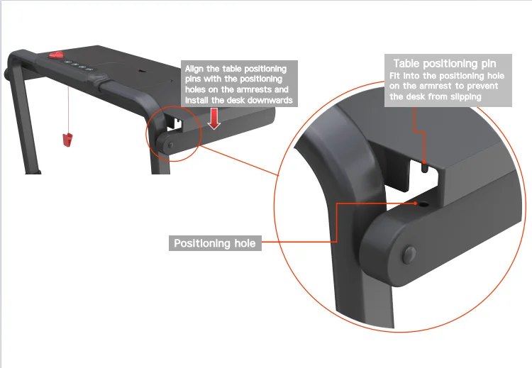 Portable Folding Treadmill with Moveable Desk Workstation & Manual Incline 0.75HP Walking Pad Treadmill 12km/h for Home Office