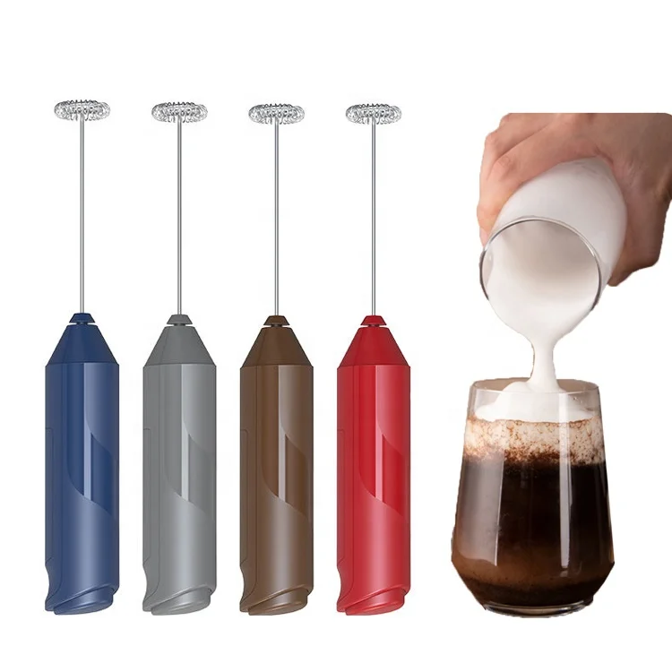 Portable foam maker coffee manual automatic usb rechargeable drinks mixer handheld frother milk electric