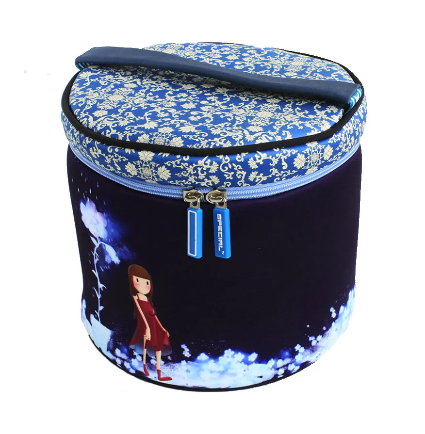 Multi-functional Neoprene Insulated Zipper Lunch Bag Cooler For School Work Office