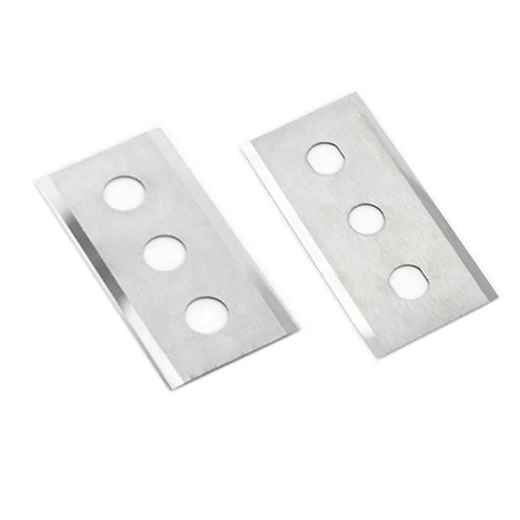 High Quality Tungsten Carbide Film Cutting Knife Industrial 3 Holes Razor Blades