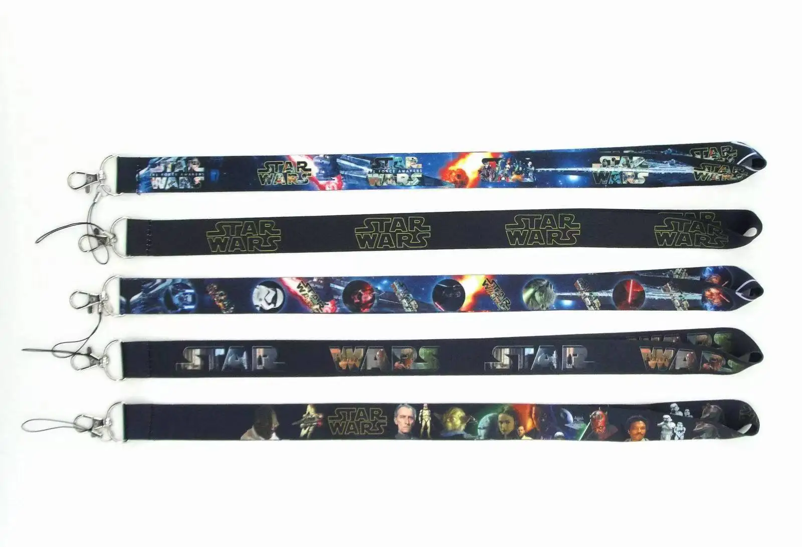 Anti-Lost Cut Cartoon Star Lanyard Soft Satin Wars Baby Yoda Lanyard Fashion Phone Card Neck Lanyards Wholesale Custom Strap