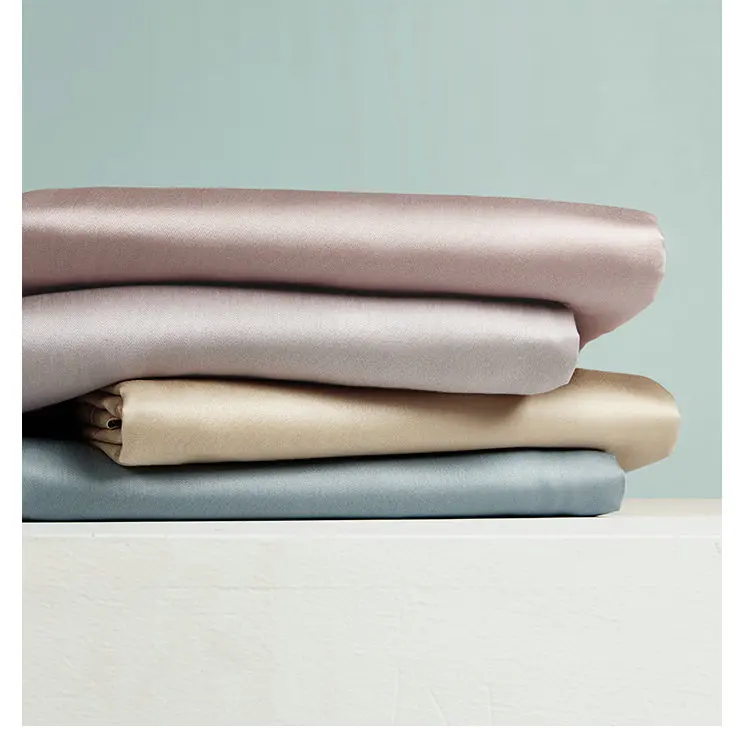 
100% mulberry silk plain dyed fitted sheet 