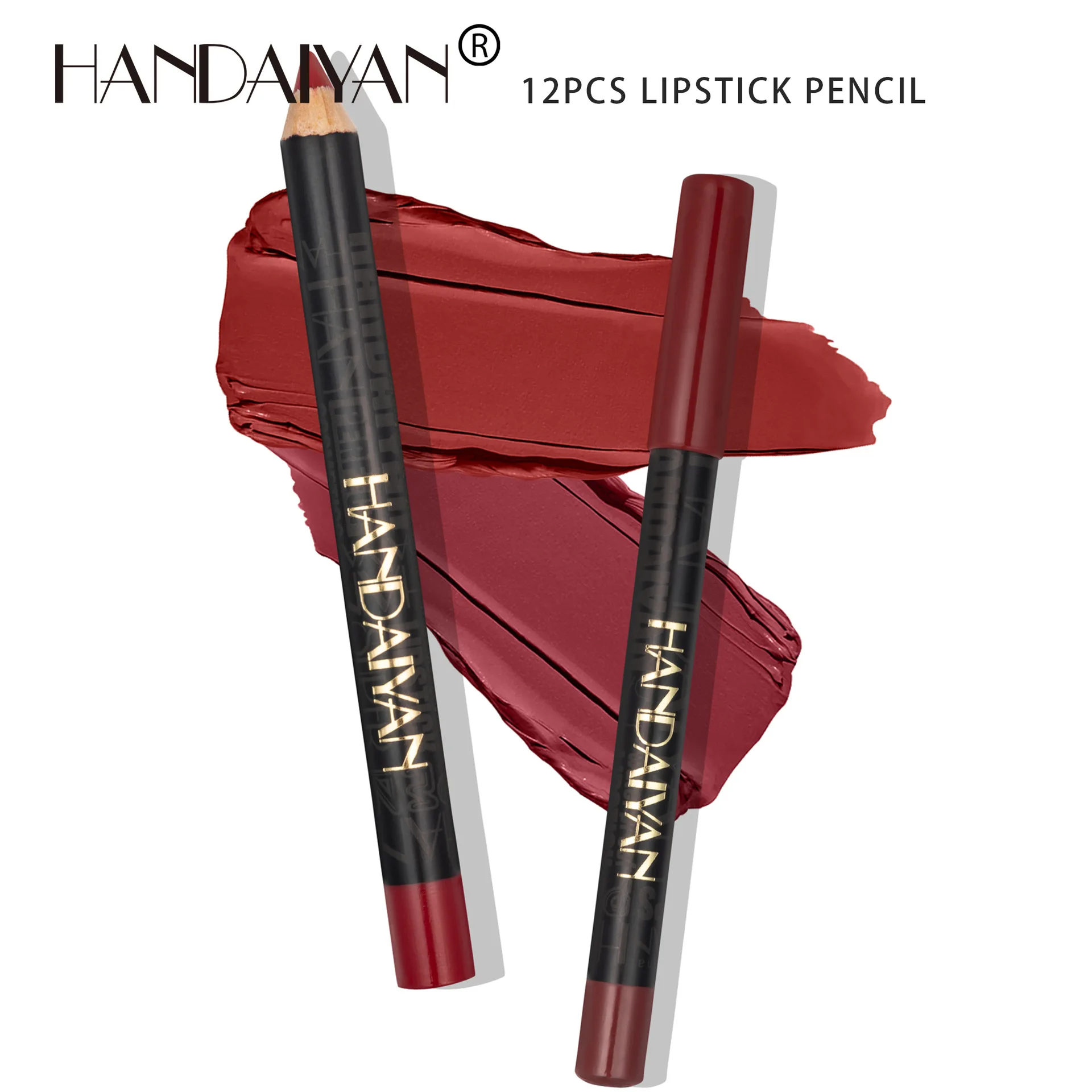 New Matte Lip Liner Pencil Set High Pigmented Natural Lip Makeup Soft Pencils Longwear Matte Smooth Ultra Fine Lip Liners