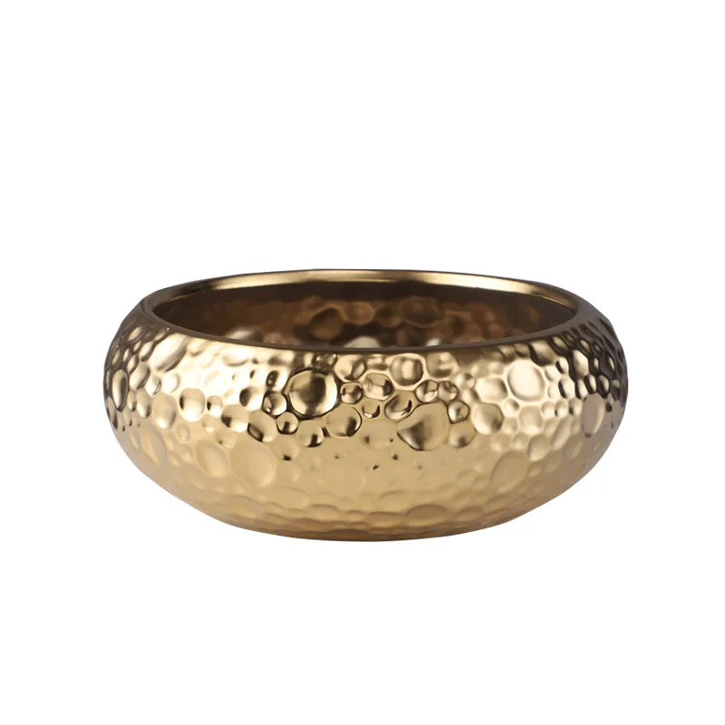 Naturix Best Seller Small round Luxury Golden Vase Wholesale Gold Home Decor for Wedding Centerpieces and Balcony Use