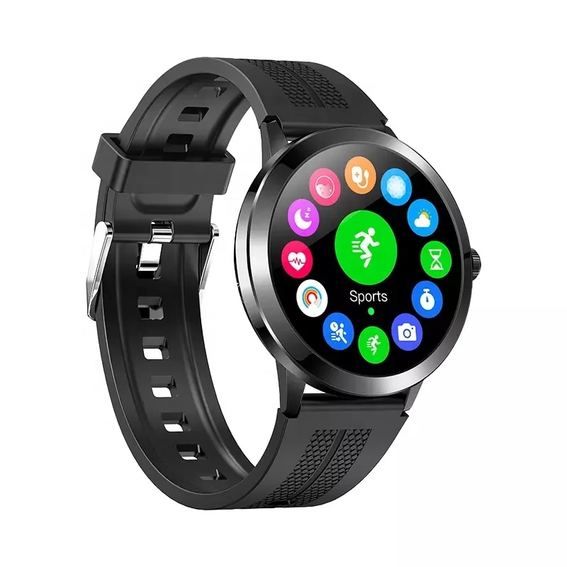 1.32 inch Super Thin Body Reloj Smart Watches Qwatch Pro APP T6 Blood Pressure Smartwatch SMS Reminder