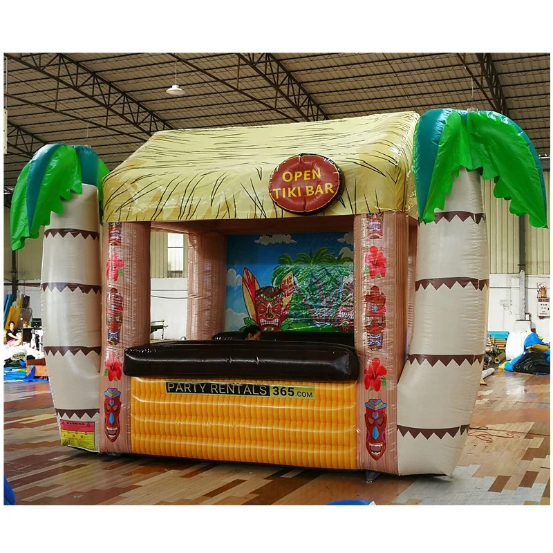 Advertising Inflatable Open Bar Booth Blow Up Coconut Tree House For Party Rental