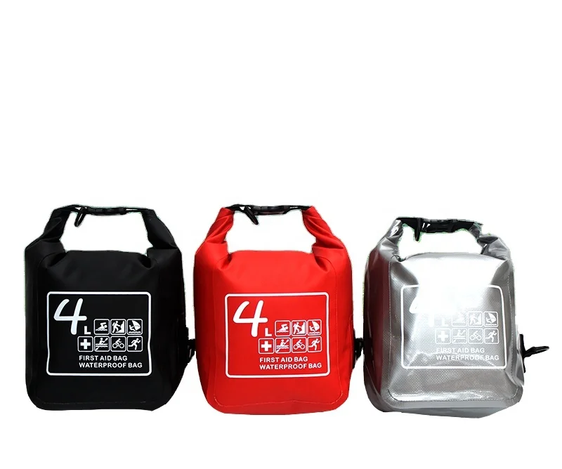 500D PVC Tarpaulin Waterproof Emergency Bag First Aid Dry Bag for Traveling Camping Rafting Kayaking