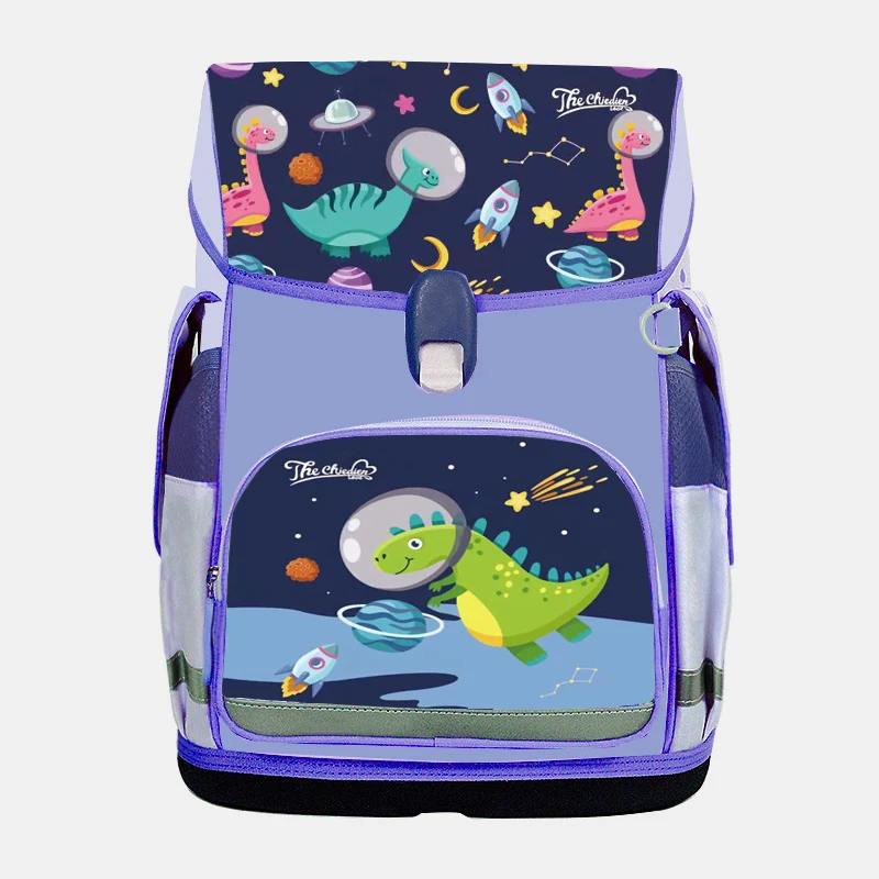 Custom Large Capacity Waterproof Kids Backpack with Colorful Pink & Cartoon Pattern Unisex Design for Teen Girls and Students