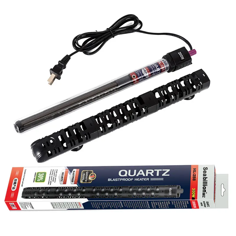 Seabillion quartz aquarium heater 50W 100W 200W 300W 500W 110-240V 50-60Hz for fish tank heating water