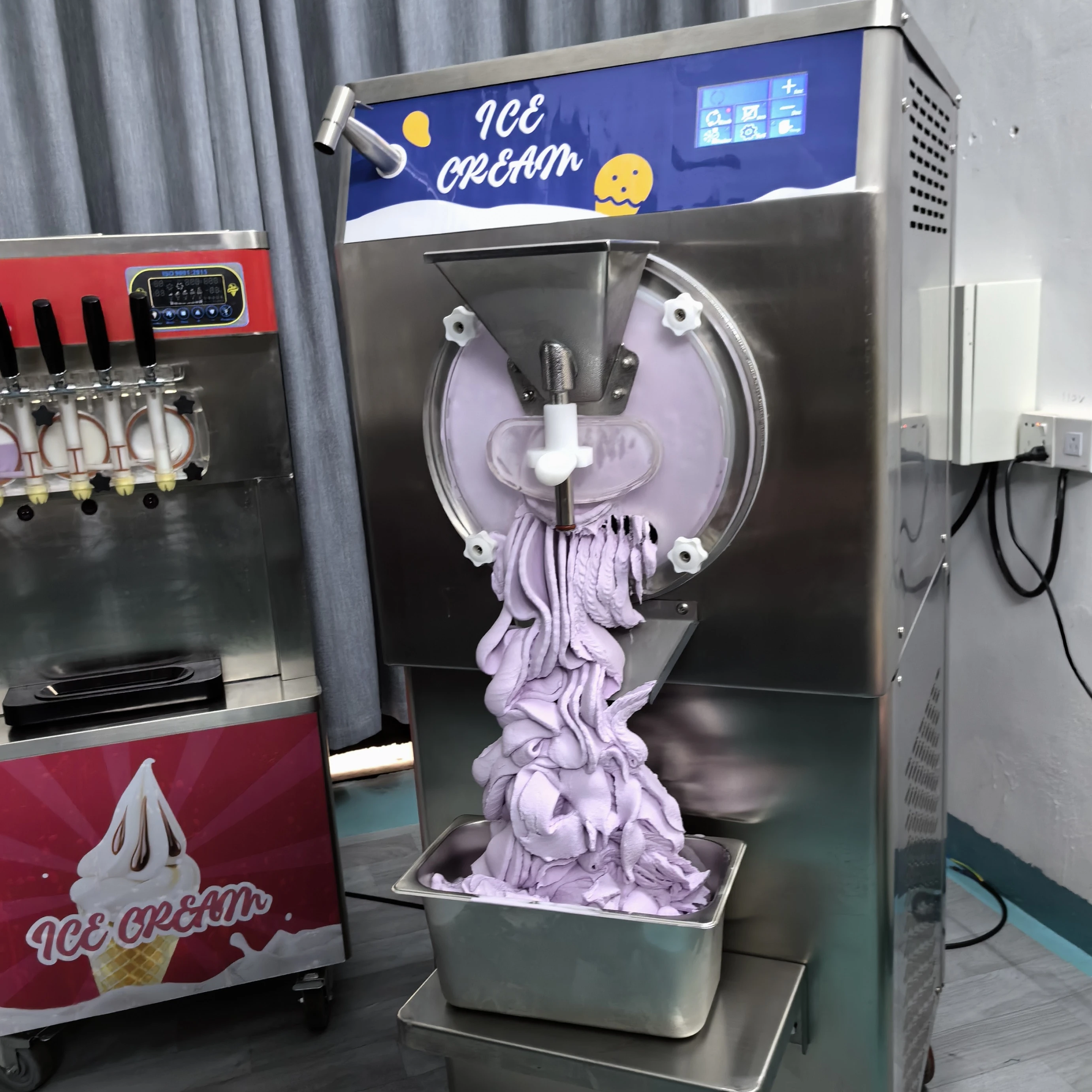 Mvckyi 25L//15L/12L Italian Hard Scoop Ice Cream Machine Batch Freezer Gelato Ice Cream Maker Acai bowl Machine For Coffee Shop