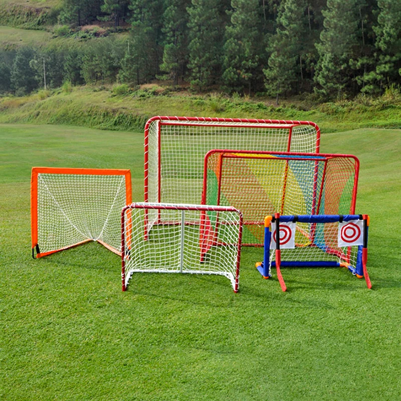 Youth Street Hockey Net Lightweight and Portable Outdoor Sports Hockey Set with Hockey Target for Skill Development