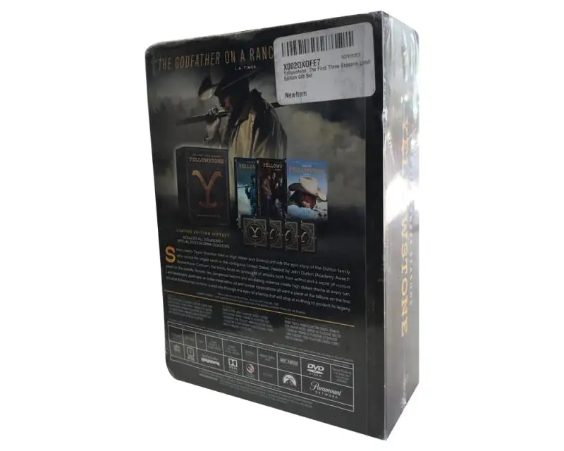  Оптовая продажа Новый релиз Йеллоустоун seasons1-3 12DVD Amazon/ebay лучшие продажи коробка набор новые фильмы CD Альбом Бесплатная