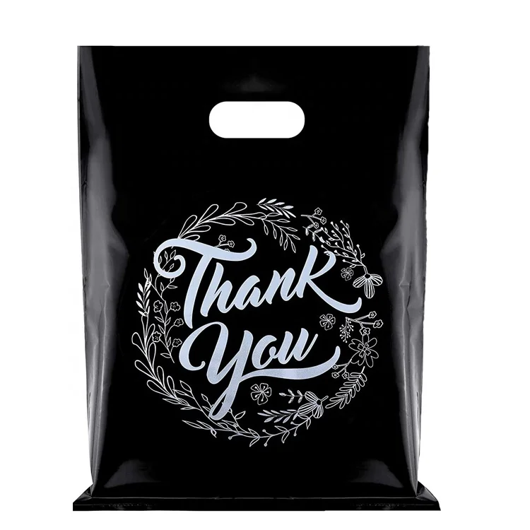 Пользовательский дизайн логотипа LDPE/HDPE ручка пластиковый пакет Die Cut Bag Shopping Bag для одежды/упаковки обуви