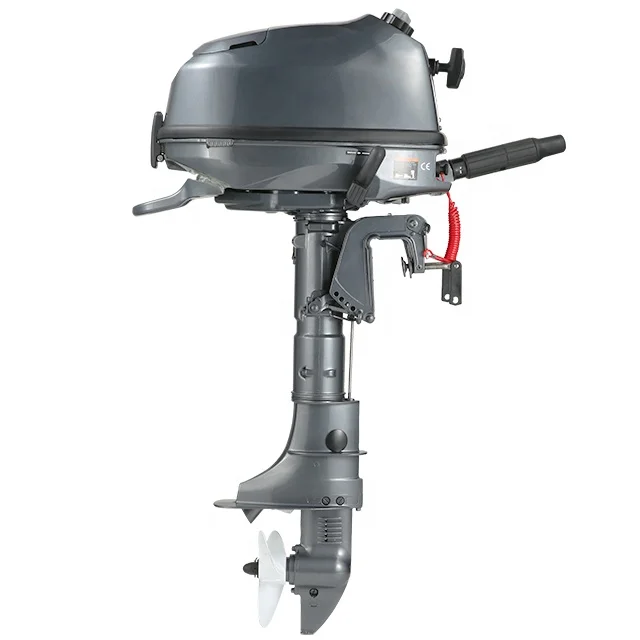 New 6HP 4-Stroke 139cc 1 Cylinder Water-Cooled Outboard Motor Boats CDI Ignition System Manual Starting Gasoline Fuel Reed Valve