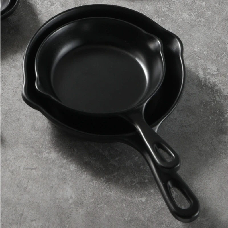 Custom China Manufacturers Cheap Black Melamine Serving Dinner Plates For Restaurant