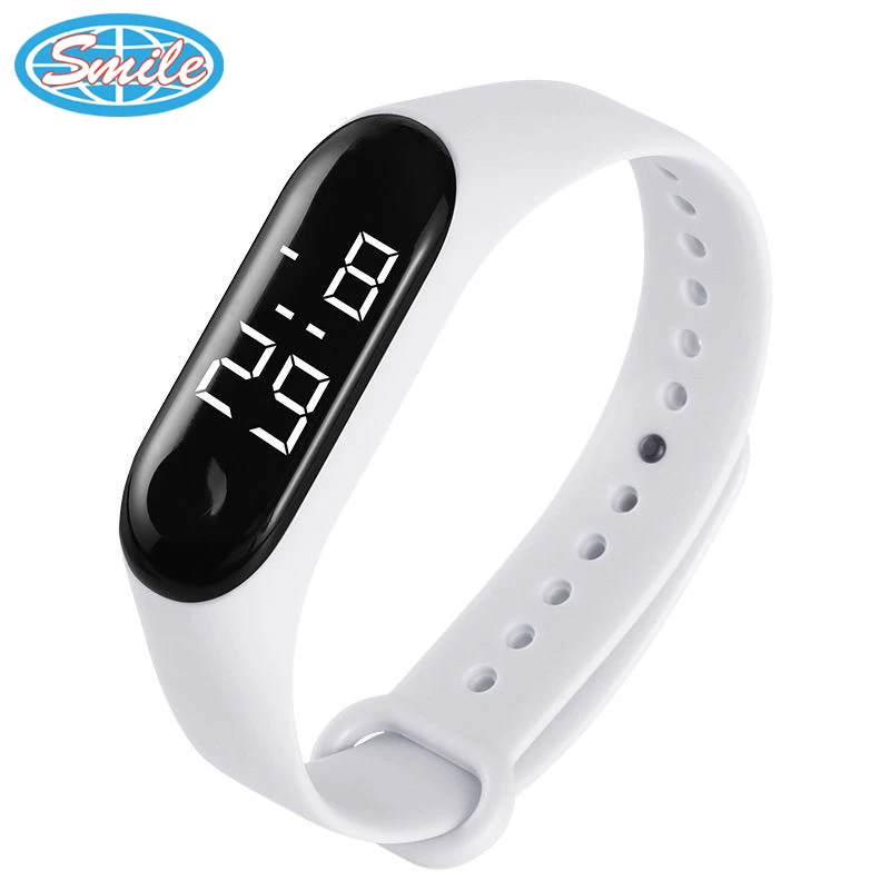 Promotional Gift LED Digital Watch, Casual Sport Electronic Wrist Watch Waterproof Electronic Watch Kids Swimming Touch Bracelet