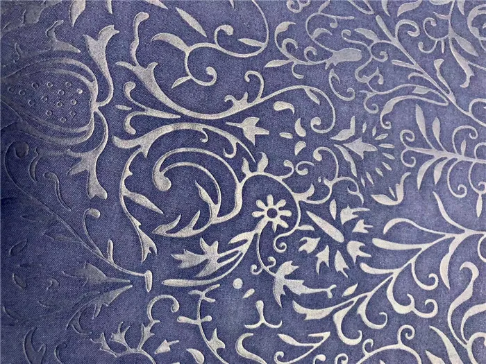 Kain Huhzou Woven embossed printing machine 100 polyester microfiber fabric for hometextile