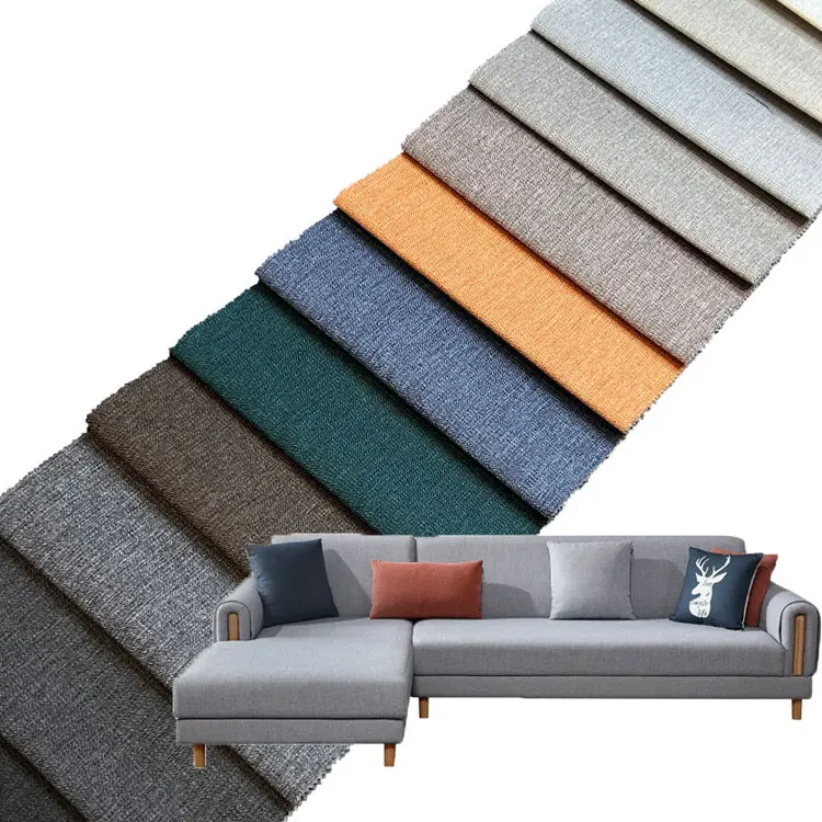 Wholesale 100Knit Linen Flax Fabric Textile Raw Material Linen For Curtain