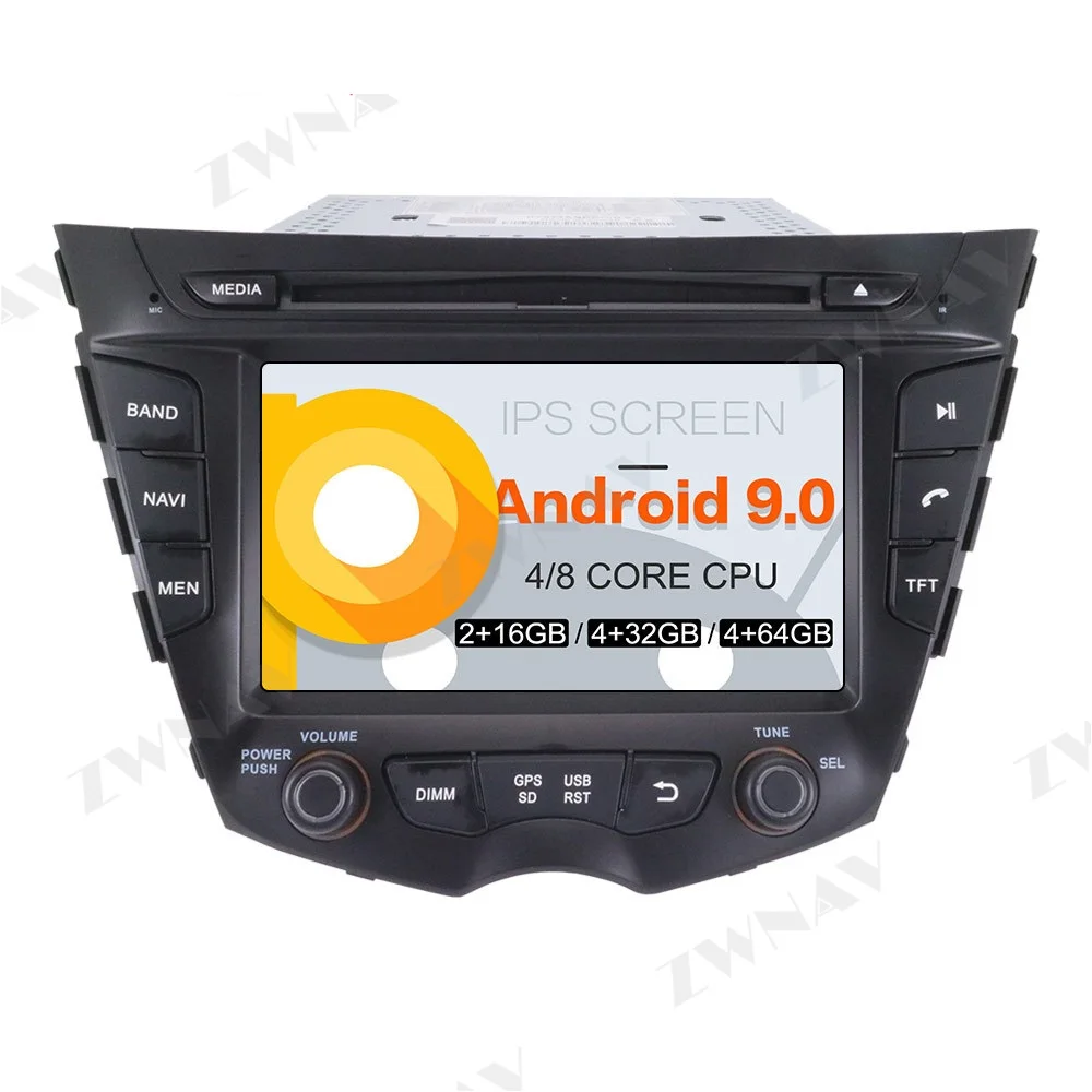 Car Radio GPS Navigation DVD Player For HYUNDAI Veloster 2011-2016 Android Multimedia Player 64GB PX6 Auto Stereo Head Unit