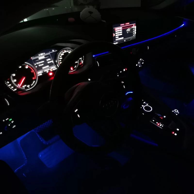 
Multi Color USB RGB LED Car Interior Lighting Kit Atmosphere Light Neon Lamps Car Accessories  (1600061237412)