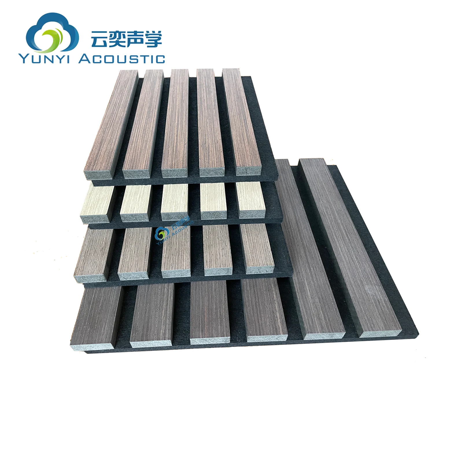Oak Acoustic Wood Wall Panels Akupanel Led Acoustic Slat Wood Wall Panels Wall Black Walnut 3sides Veneer Panel