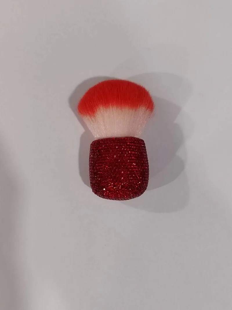 Diamond Set Small Waist New Powder Makeup Brush Super Large Stick Drill Single Spot Goblet Powder Blusher Dust Brush