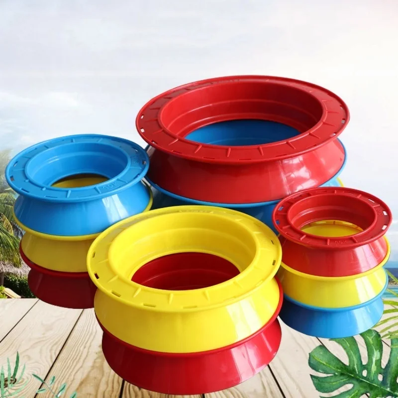 Plastic high strength empty fishing line spool hand caster fishing line hand reels saltwater long casting boat fishing